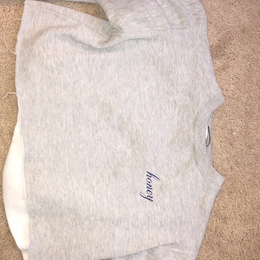 GREY BRANDY MELVILLE SWEATSHIRT HONEY